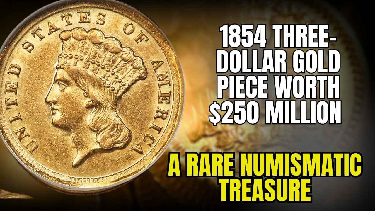 1854 Three-Dollar Gold Piece worth